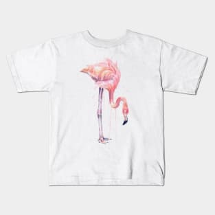 Flamingo Painting Watercolor Kids T-Shirt